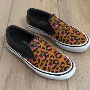 Vans Retro Leopard Print Slip-On Sneakers